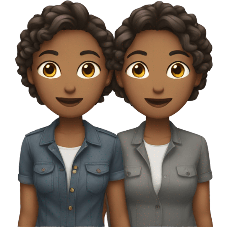 Lesbians couple emoji