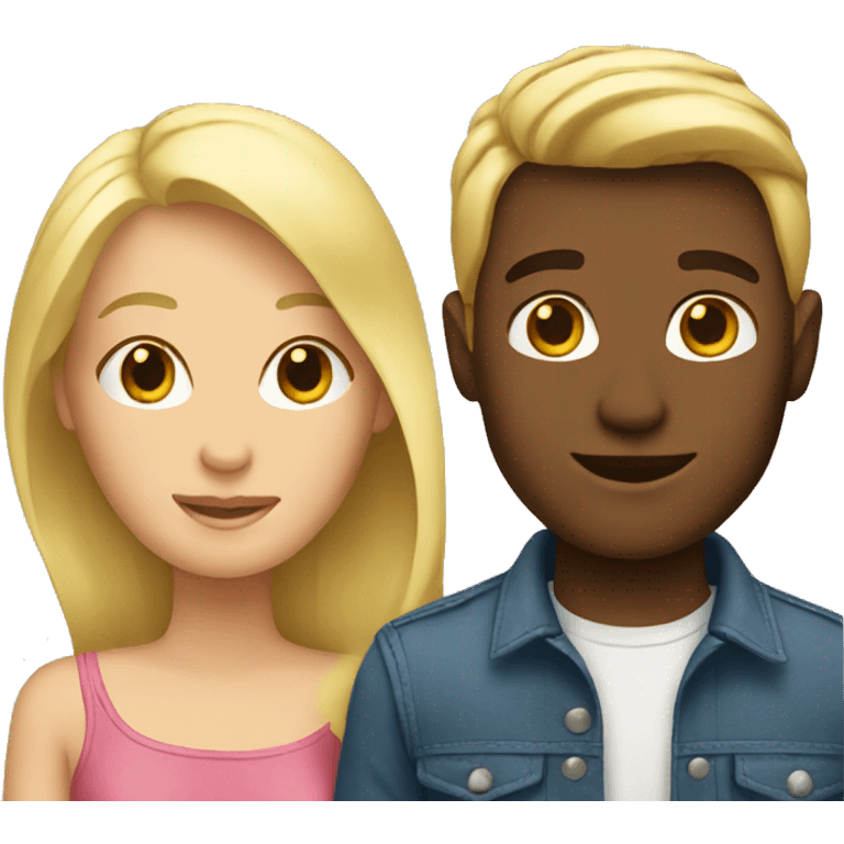 Blonde couple emoji