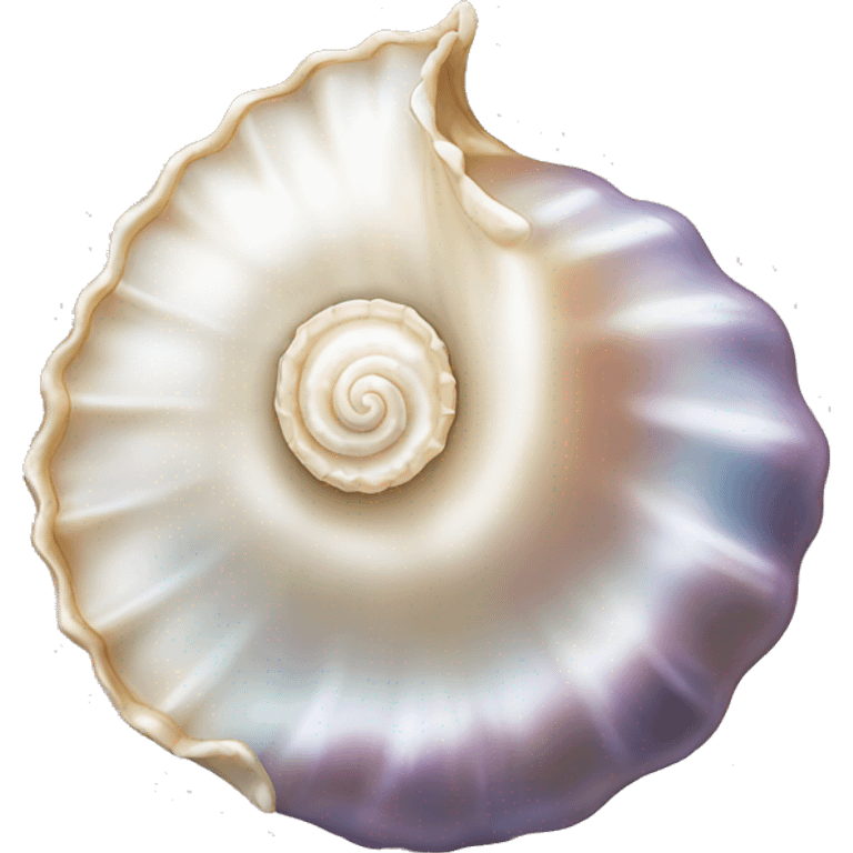 Pearl shell emoji