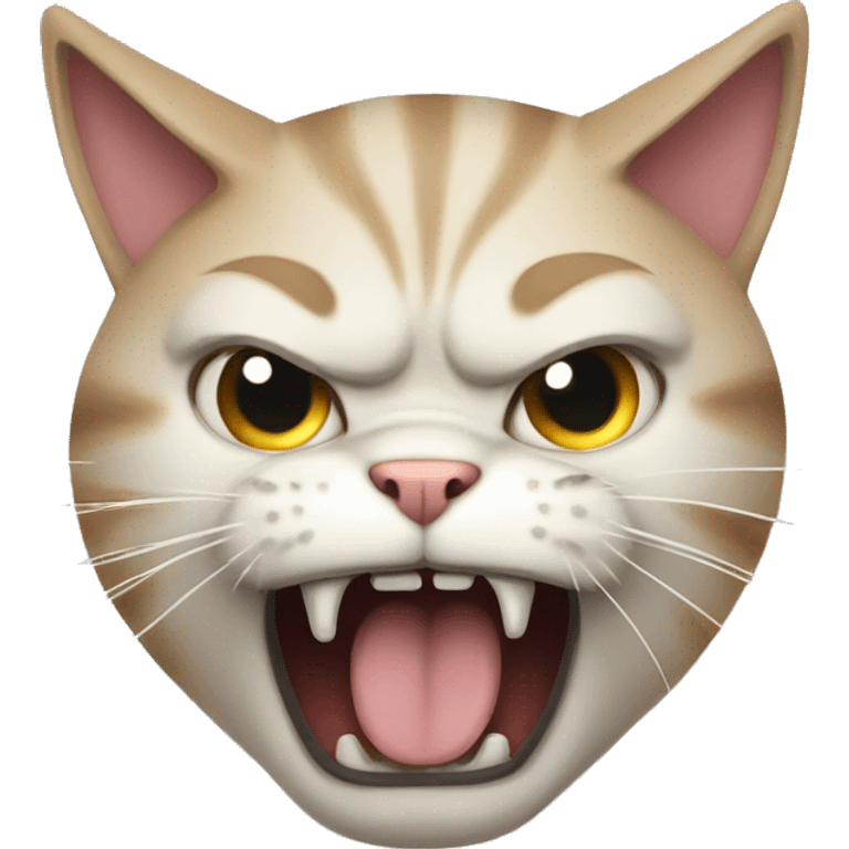 Cat super angry emoji