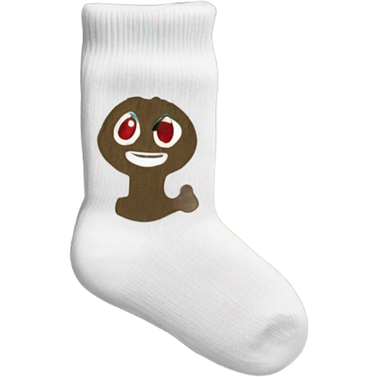 Socks on a log emoji