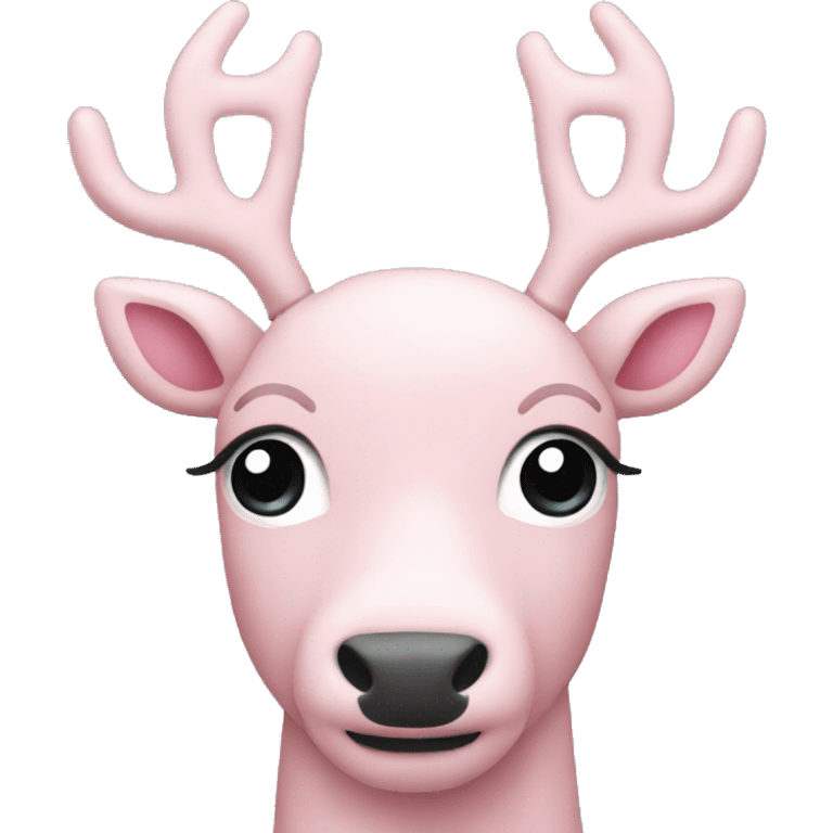 Light pink reindeer  emoji