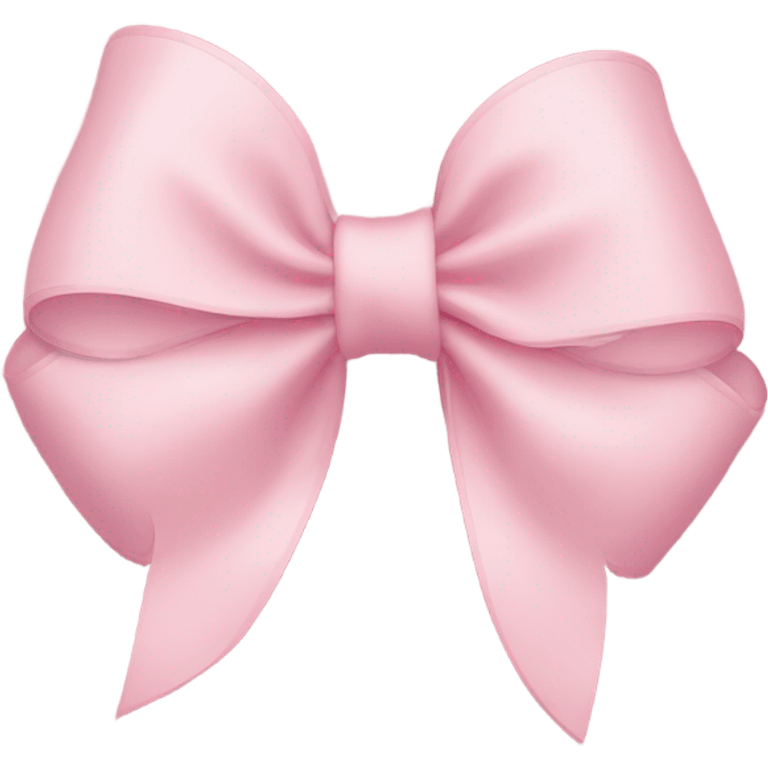 light pink bow on light pink bow emoji