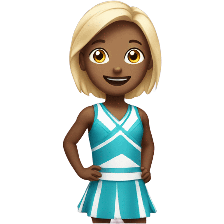 Child in a cheer pyramid emoji