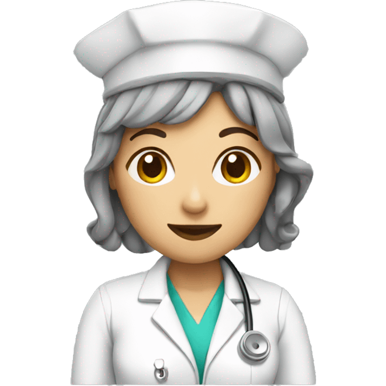 Nurse with pipe emoji