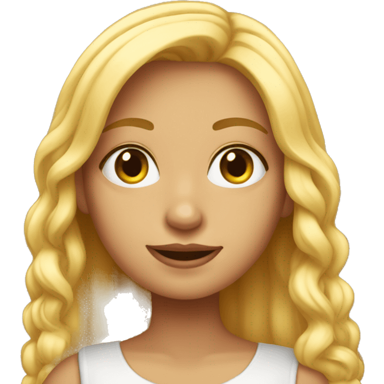 Una chica rubia  emoji