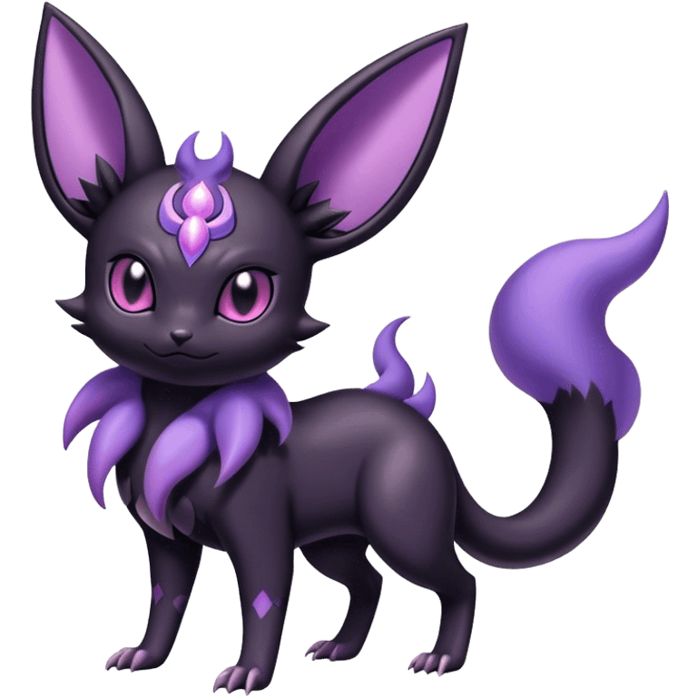 Shiny Dark Noibat-Espeon-Umbreon-Nidorino-fusion-hybrid full body emoji