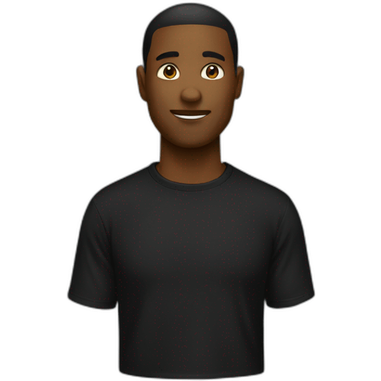 A Black tshirt emoji