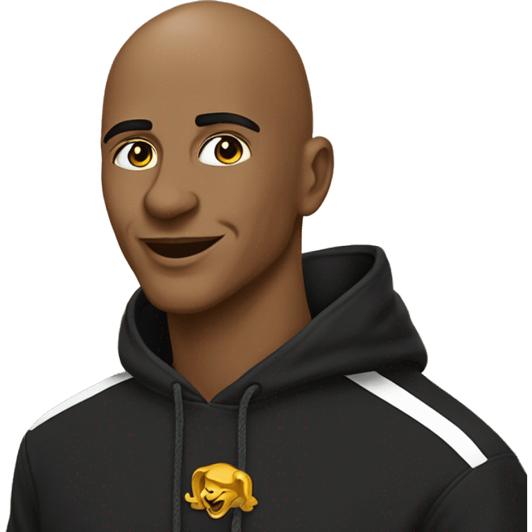 A bald head alpha phi alpha inc. man with words Alpha Phi Alpha  hoodie emoji