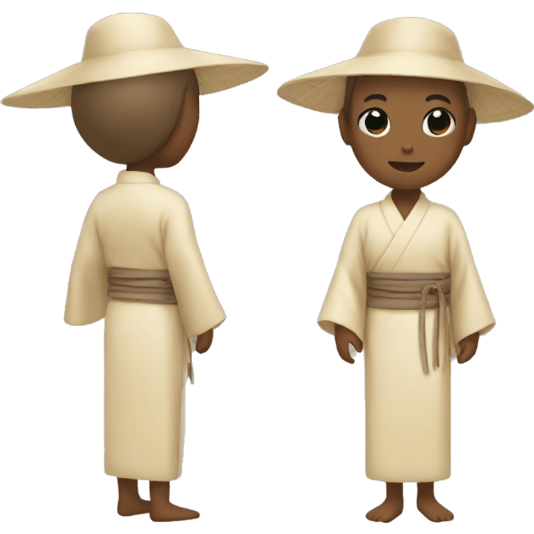 beige kimono emoji