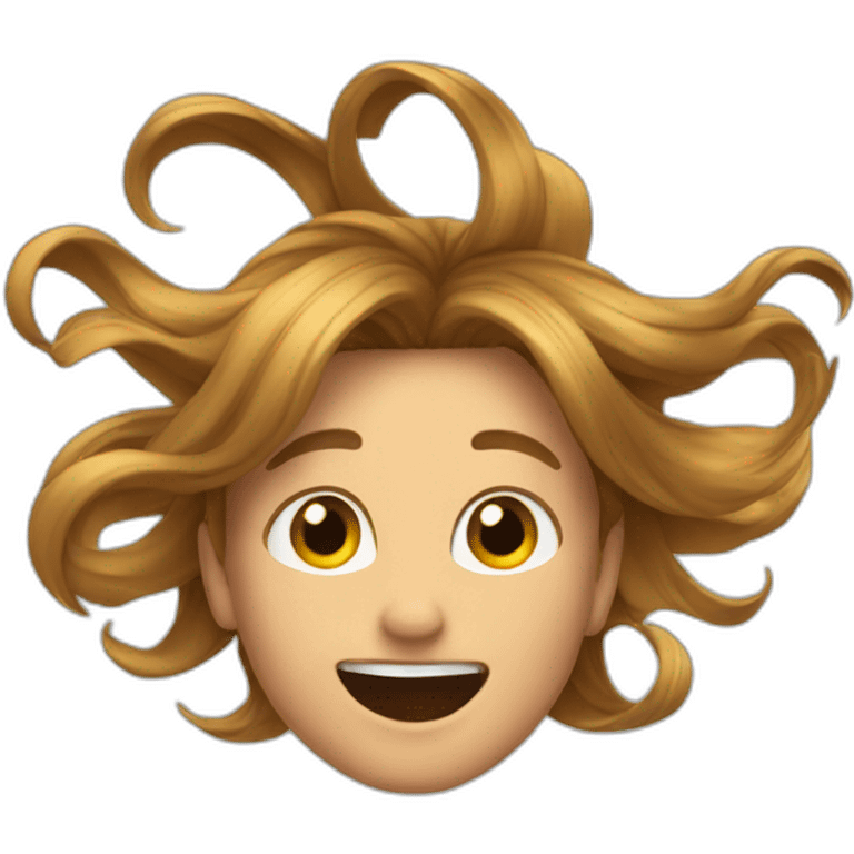 Hair flip emoji