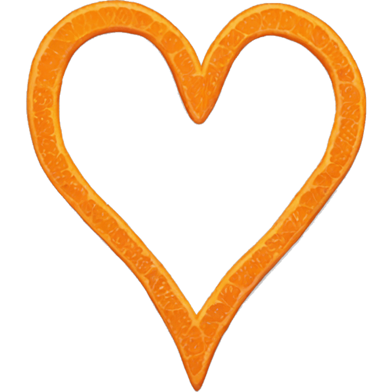 Orange heart  emoji