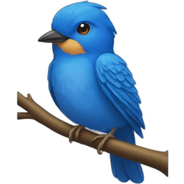 Blue bird emoji