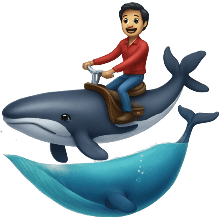 riding whale emoji