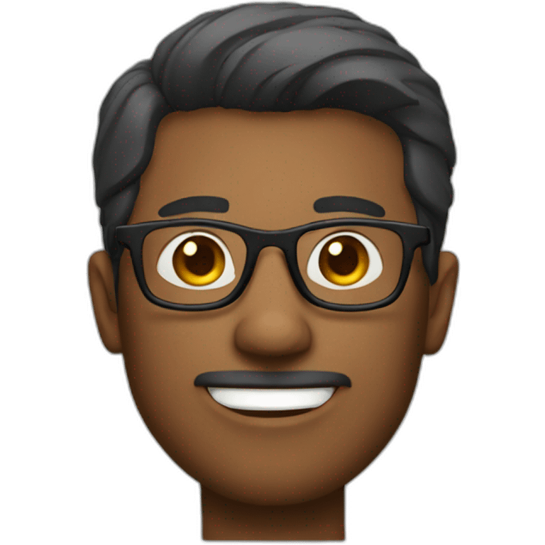 guy with glasses emoji