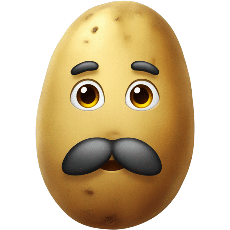 Potato with a beard  emoji