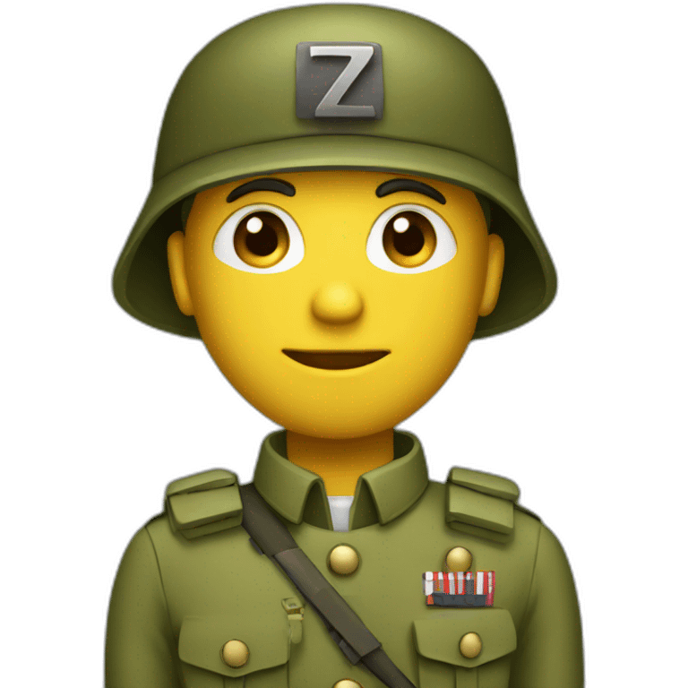 soldier with letter z emoji