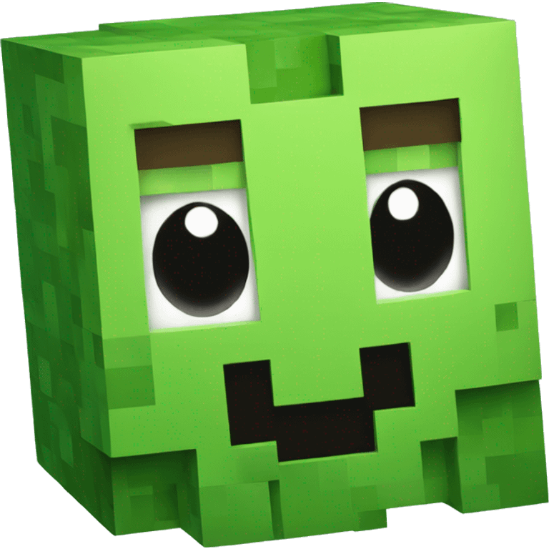 Creeper from minecraft emoji