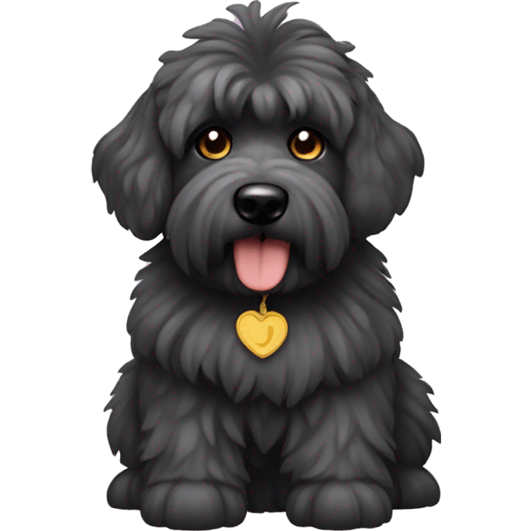 Bouvier des Flanders cute dog emoji