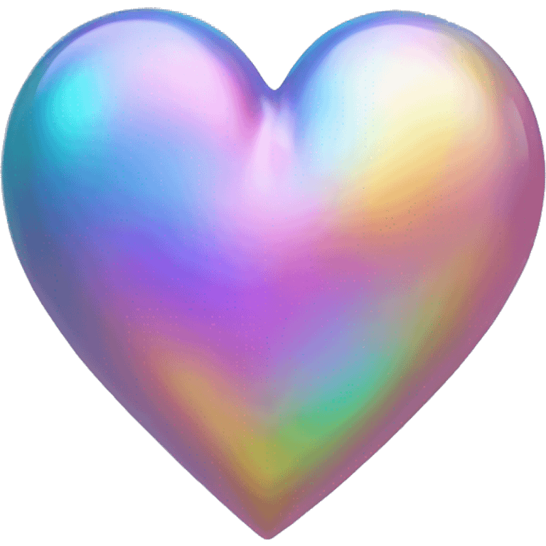 Iridescent heart emoji