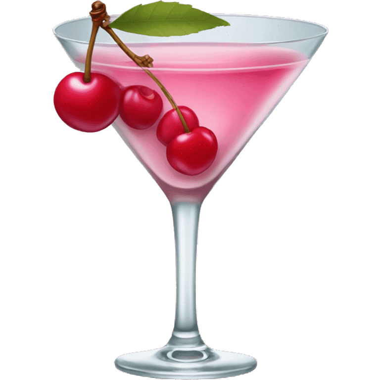 Pink cherry martini  emoji