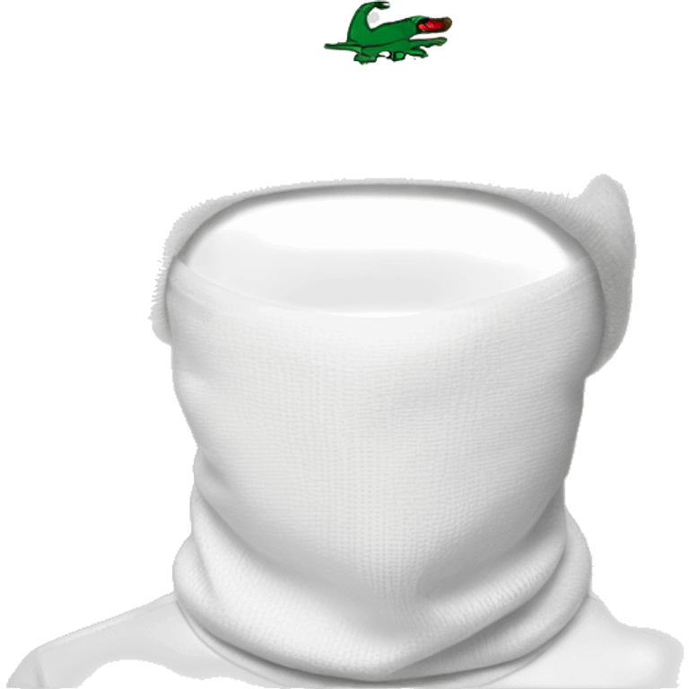 white boy lacoste balaclava with lacoste emoji