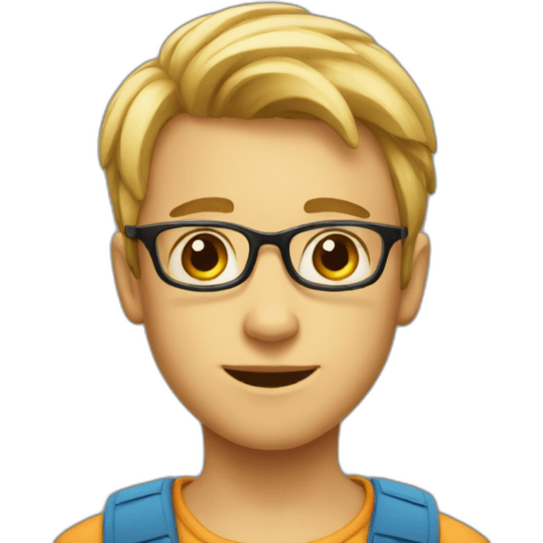 Smart boy emoji