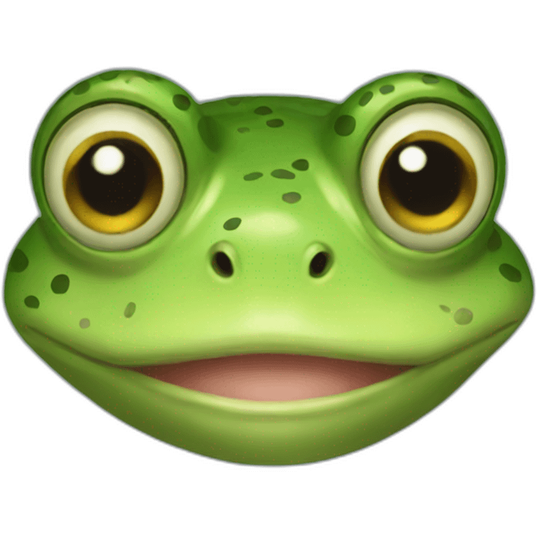 Frog portrait gif emoji