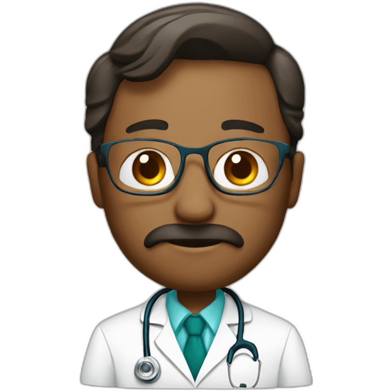 doctor whit celphone emoji