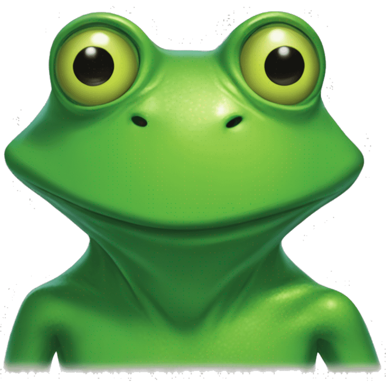 a a green anthropomorphic frog with a humanoid body, from Furie's 2005 comic Boys Club emoji