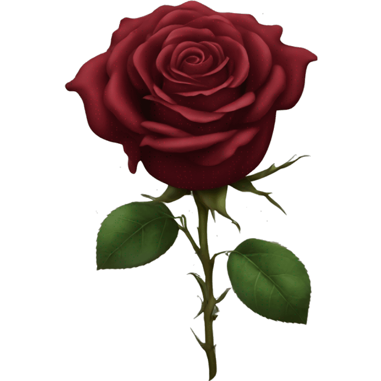 Pretty Dark Red Rose emoji