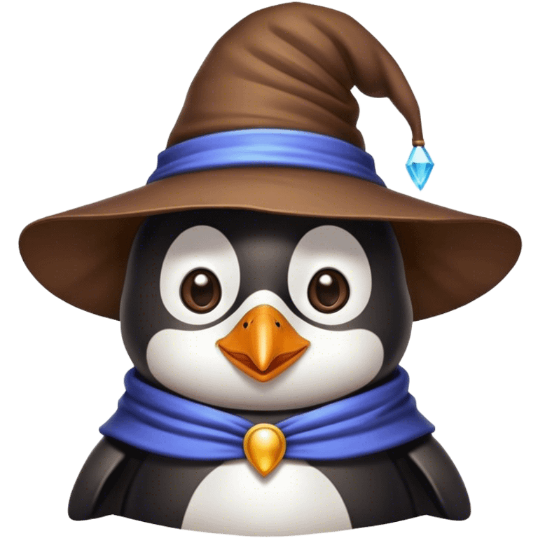 Penguin Wizard emoji