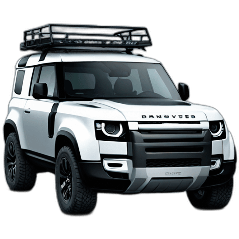 the new landrover defender black emoji