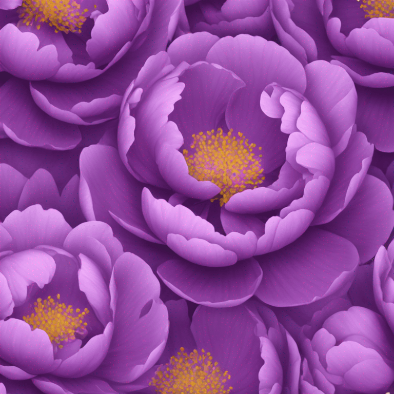 background composed of purple peonies emoji