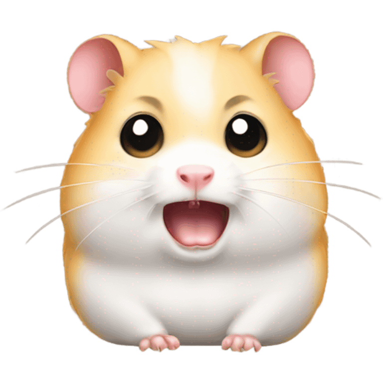 Cute hamster angry emoji