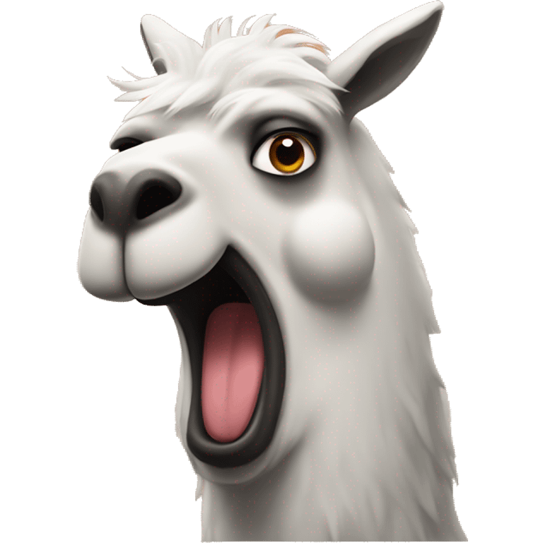 Llama Fart Gas Out Of Behind emoji