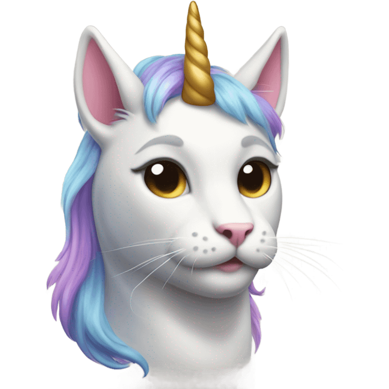 cat riding unicorn emoji