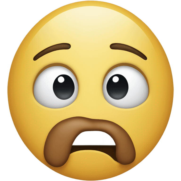 Shocked face with hand over mouth emoji