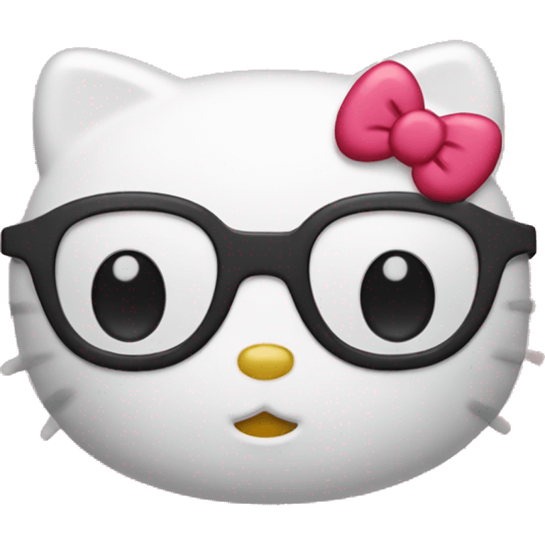 Hello kitty with eyebags emoji