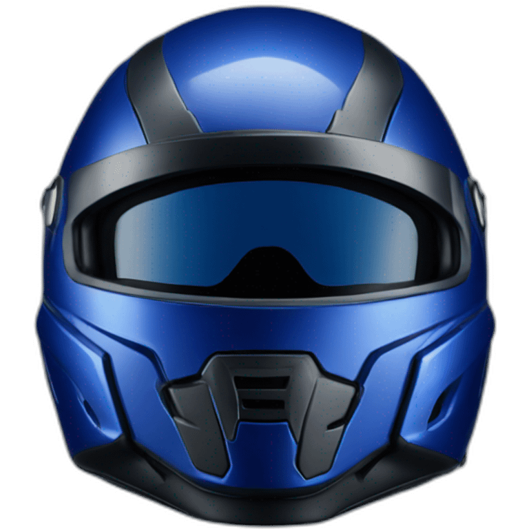 deep blue motorcyle helmet emoji