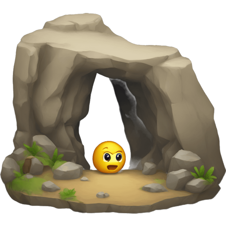 A cave emoji