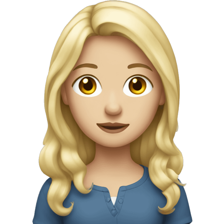 blonde english girl emoji