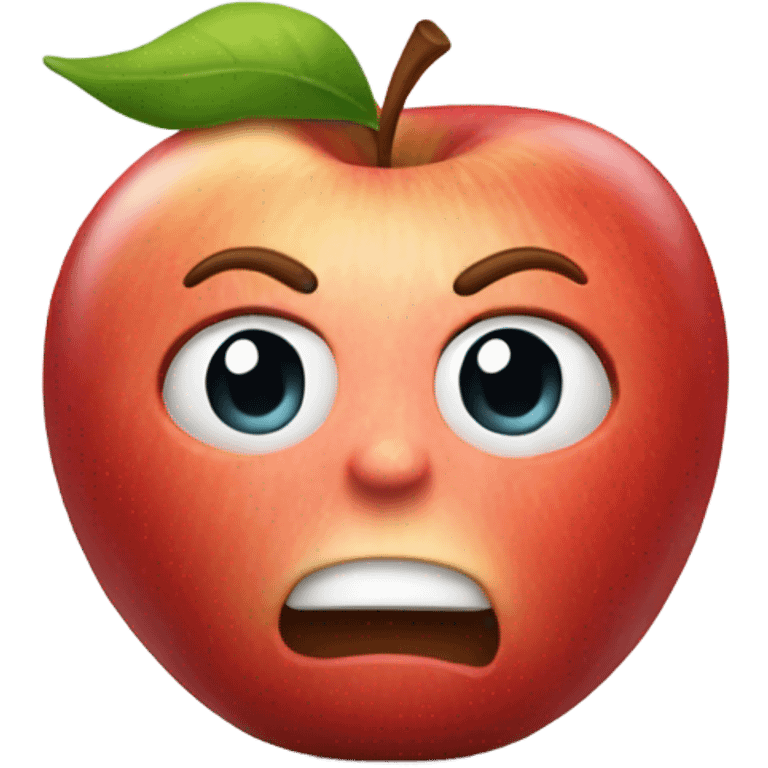 a default apple emoji being sarcastic and saying wow  emoji