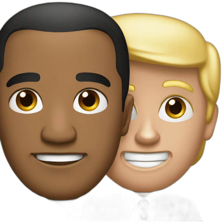 Trump and Obama emoji