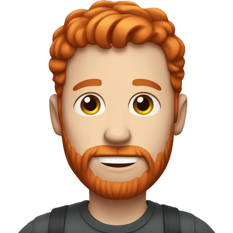 A man with red hair that is pregnant  emoji