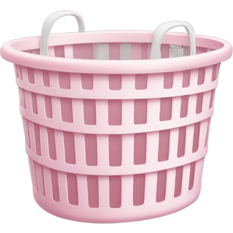 Pale pink Laundry Basket  emoji