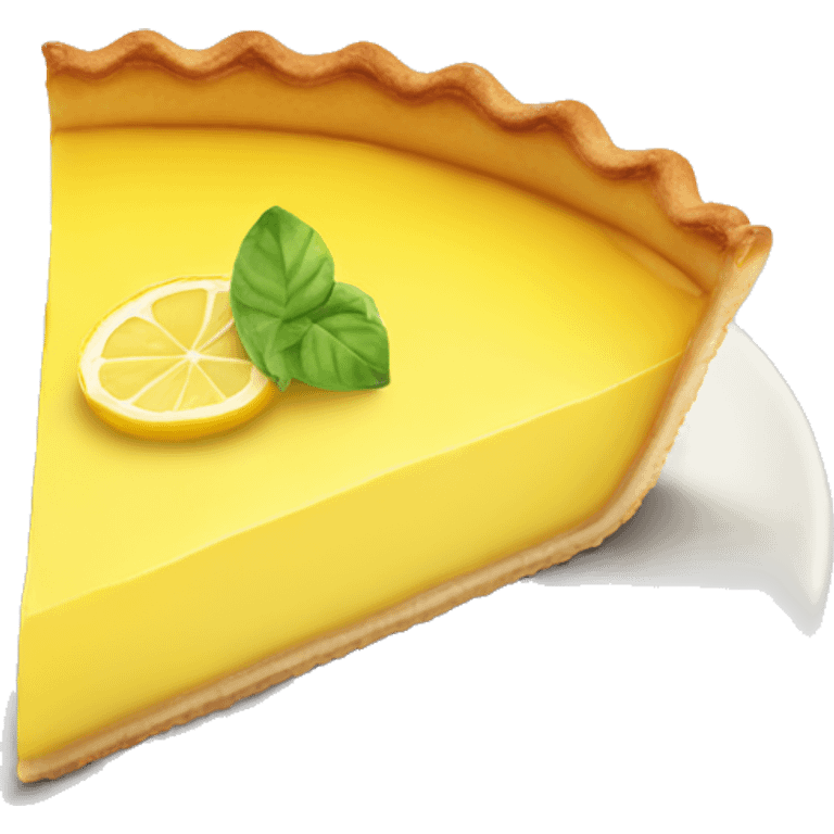 Lemon tart emoji