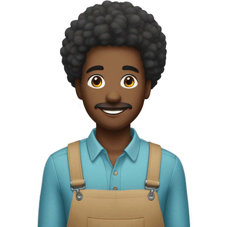 vendeur afro en quincaillerie emoji