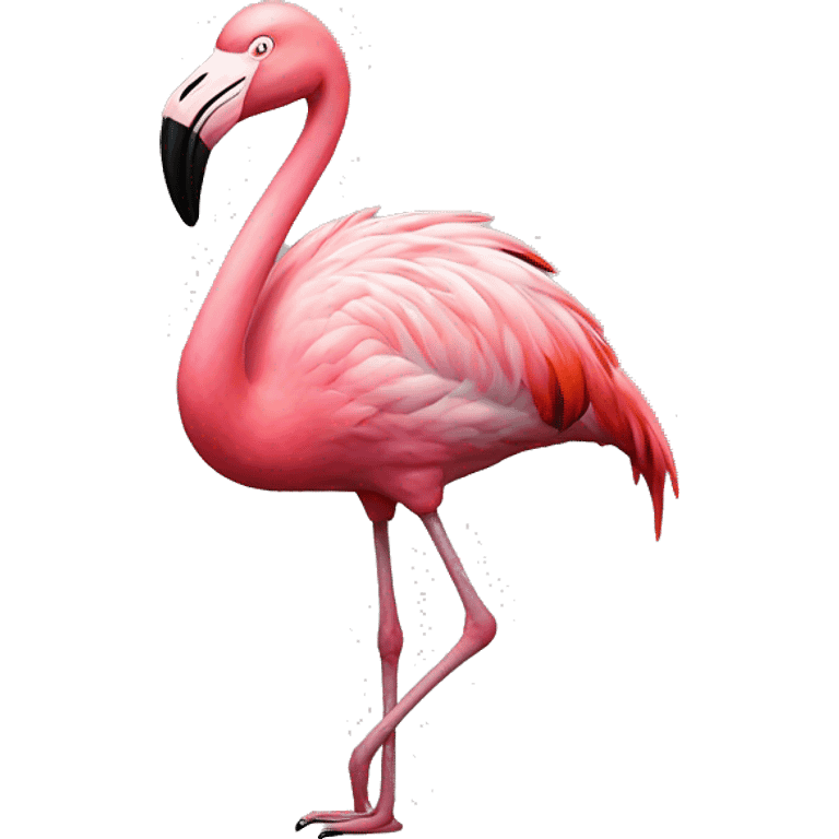 Stoned flamingo  emoji