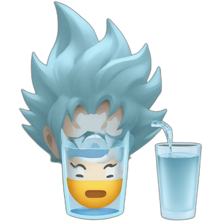 son goku drink water emoji